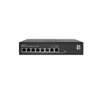LevelOne GES-2208 network switch Managed L2 Gigabit Ethernet (10/100/1000) Black