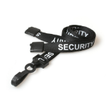 Digital ID 15mm Recycled Black Security Lanyards with Plastic J Clip (Pack of 100)