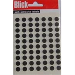 BLICK COLOURED LBLS 8MM BLACK PK9800