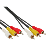 InLine AV Cable 3x RCA male / male 10m