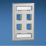 Panduit NKF4S wall plate/switch cover Stainless steel