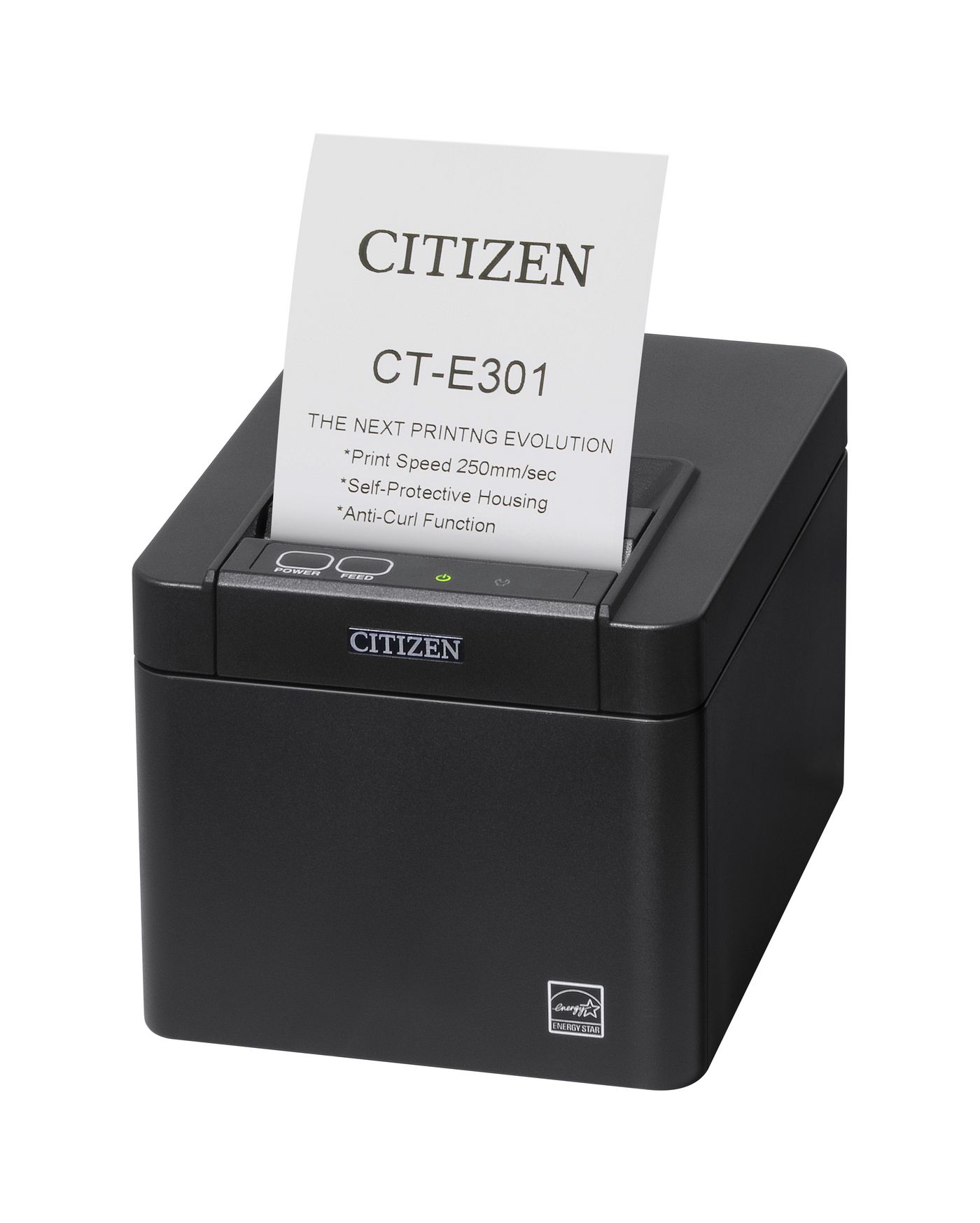 Image of Citizen CT-E301, USB, 8 dots/mm (203 dpi), cutter, black