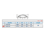 ACT Vloergoot PVC met aluminium deksel 70 mm