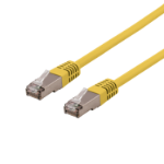 Deltaco STP-63GLAU networking cable Yellow 3 m Cat6a U/FTP (STP)