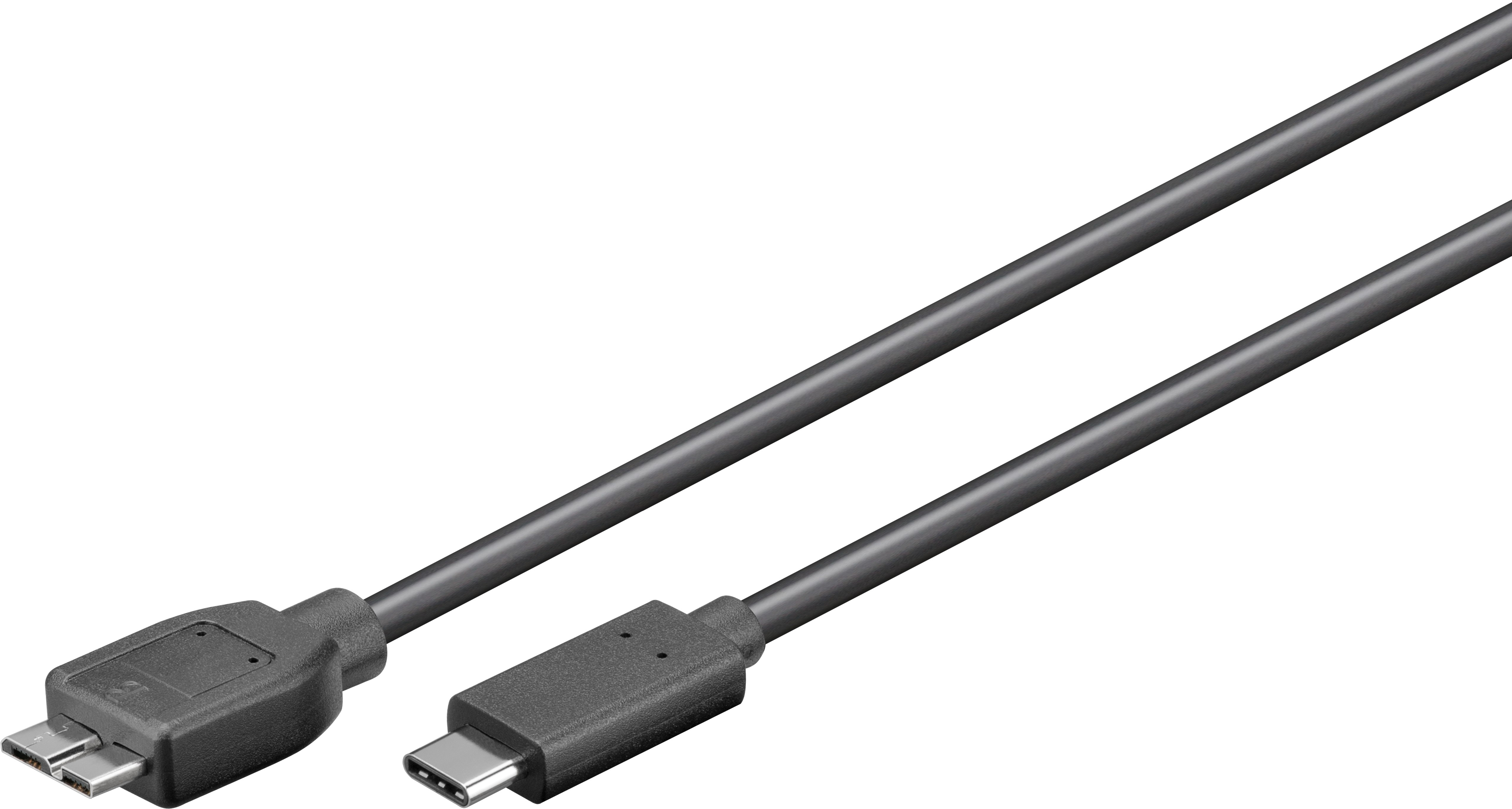 Image of Goobay 67995 USB cable 0.6 m USB 2.0 Micro-USB B USB C Grey