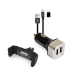 RealPower 168182 mobile device charger Smartphone Black, Silver Cigar lighter Auto