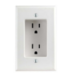 Leviton 689-W socket-outlet NEMA 5-15R White