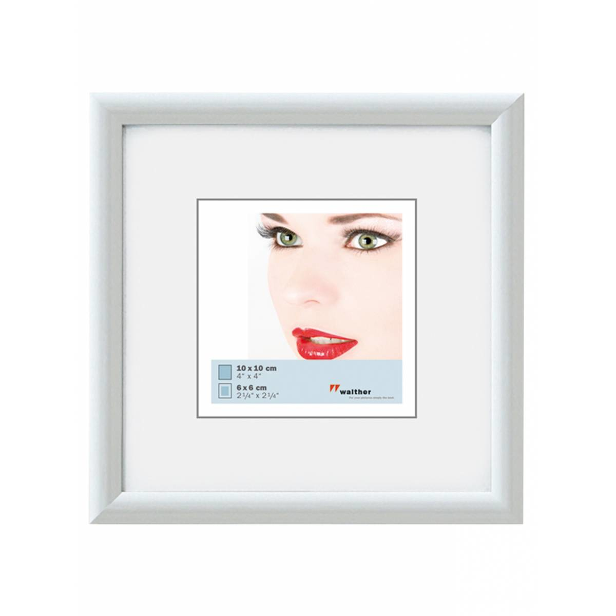 Image of walther design KW440H - Plastic - White - Single picture frame -...