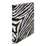 Pukka Pad Wild Roll Bound Ring binder Zebra - Preloaded with Wild A4 5 Part Divider