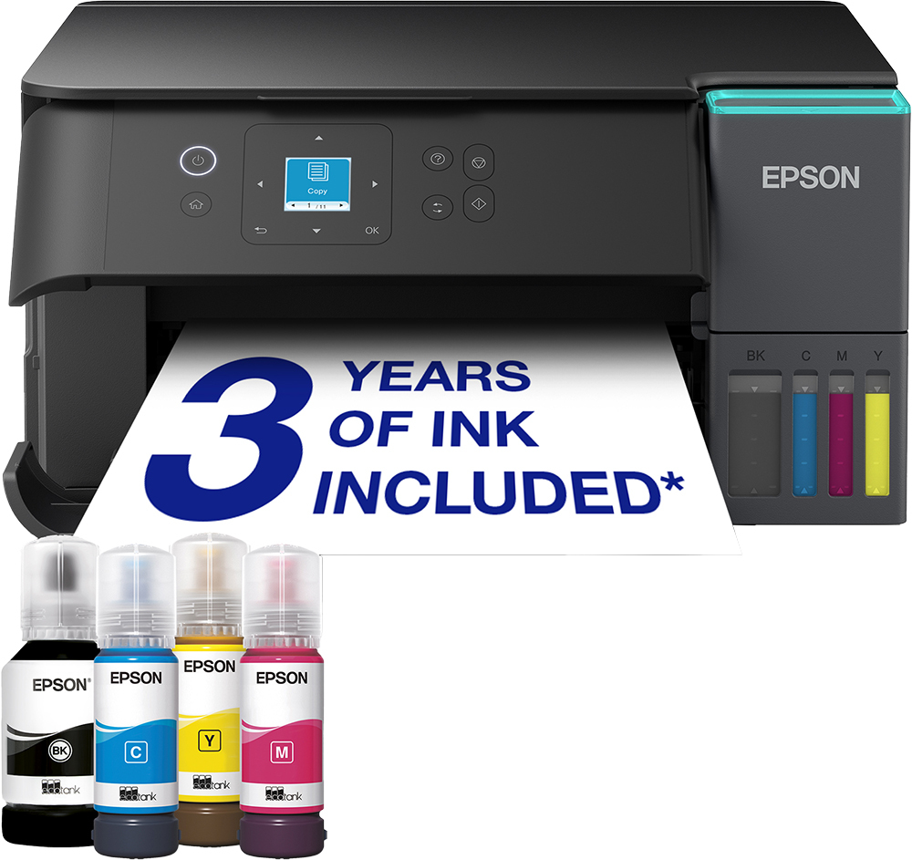EcoTank ET-2950 - Multifunction printer - colour - ink-jet - ITS - A4 (210 x 297 mm) (original) - A4/Letter (media) - up to 15 ppm (printing) - 100 sheets - Wi-Fi(ac), USB - black thumbnail