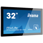 iiyama TF3238MSC-B1AG Interactive digital signage display 80 cm (31.5') LED 420 cd/m² Full HD Black Touchscreen 24/7