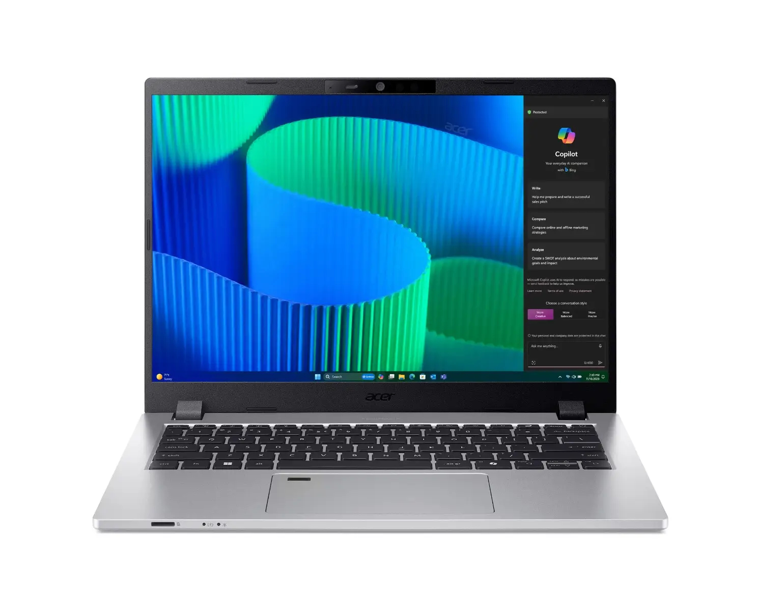 Acer TravelMate P2 TMP214-56-TCO-54AL Intel Core 5 120U Laptop 35.6 cm