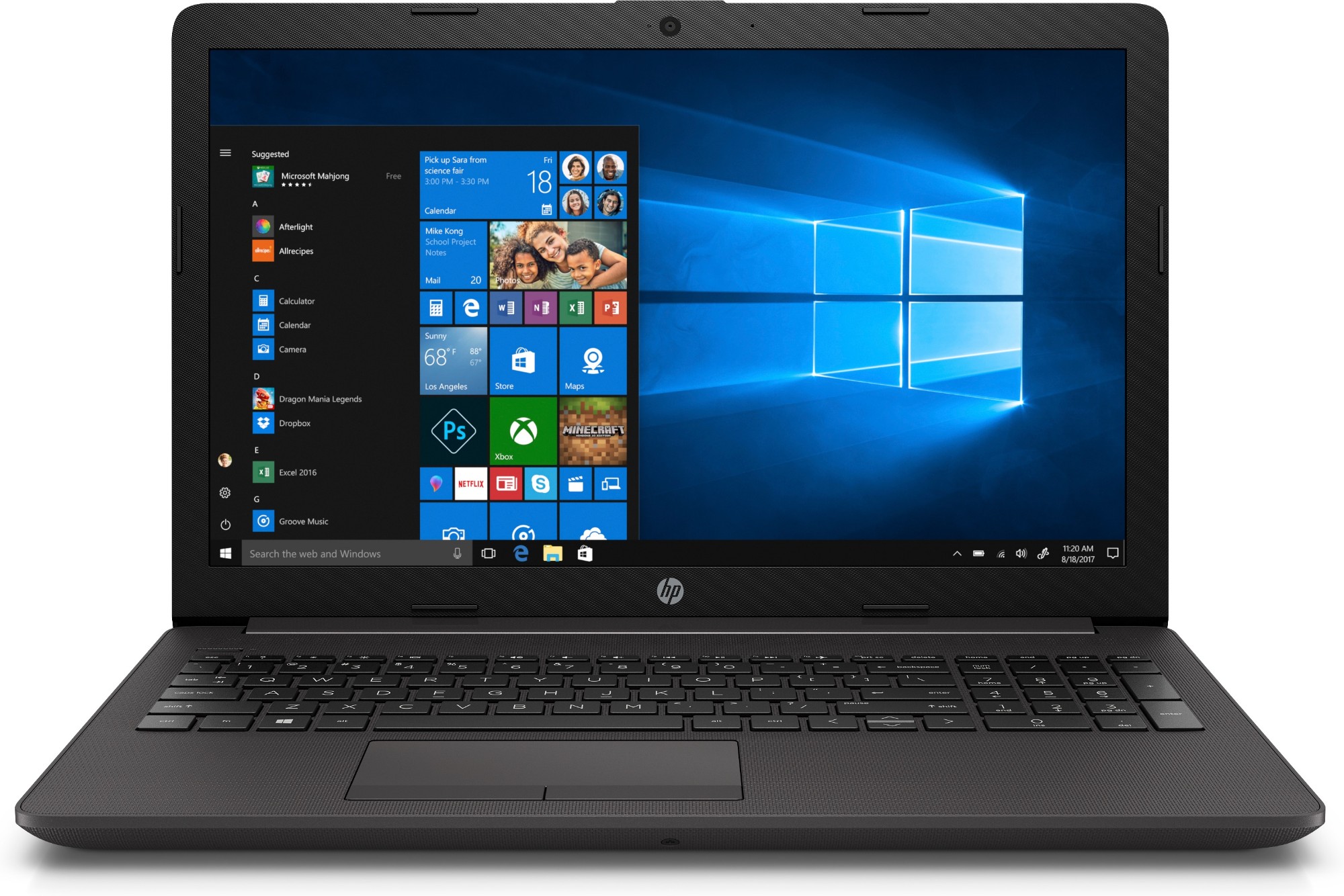HP 250 G7 Notebook 39.6 cm (15.6") HD Intel® Core™ i5 8 GB DDR4-SDRAM 256 GB SSD Wi-Fi 5 (802.11ac) Windows 10 Pro Grey