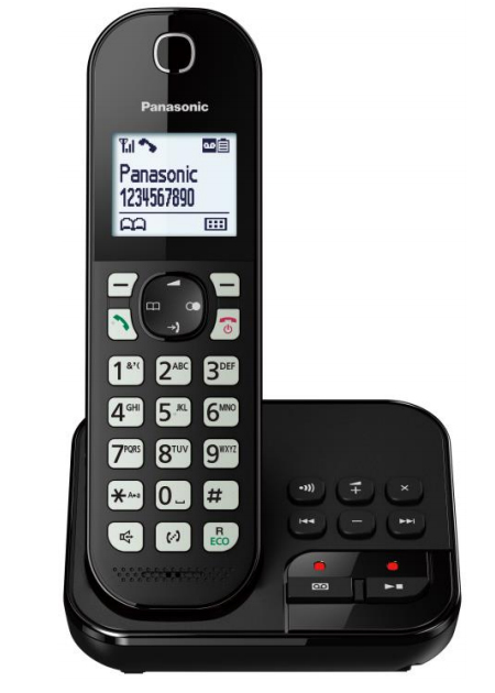 Image of Panasonic KX-TGC460GB DECT telephone Caller ID Black