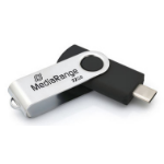 MediaRange MR1952 USB flash drive 32 GB USB Type-C 3.2 Gen 1 (3.1 Gen 1) Black, Silver