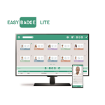 Digital ID EasyBadge Lite ID Card Design Software (100 records)