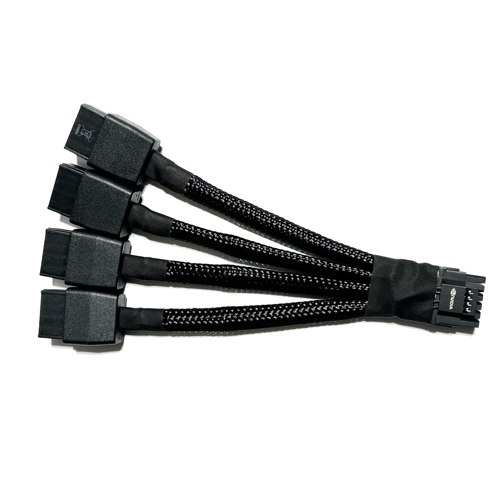 TARGET Replacement 12VHPWR 12+4Pin PCIe 5.0 to 4x8Pin (6+2P) Power Cable 10 cm Braided