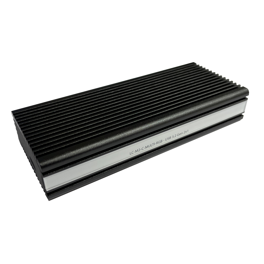 Image of LC-Power LC-M2-C-MULTI-RGB storage drive enclosure SSD enclosure...
