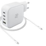 Tucano MA-GAN100-EU-W mobile device charger Universal White AC Fast charging Indoor