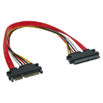 InLine SATA Data + Power Cable SATA 6Gb/s male / female 0.50m