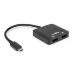 Rocstor Y10A324-B1 video cable adapter 24" (0.61 m) USB Type-C 2 x HDMI