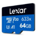 Lexar MEMORY MICRO SDXC 64GB UHS-I/LMS0633064G-BNNNG MicroSD
