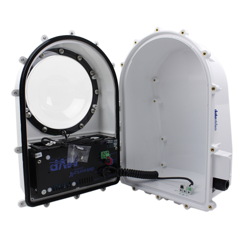 DataVideo D2-HEAT-POE camera housing Polycarbonate (PC) White