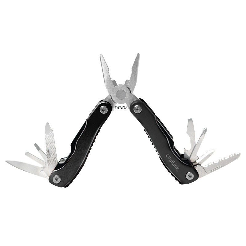 LogiLink WZ0044 multi tool pliers Pocket-size 11 tools Black, Silver