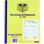 SPIRAX 500 TAX INVOICE STATEMENT BOOK QUARTO