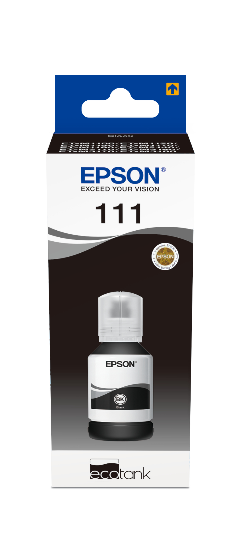 Image of Epson C13T03M140/111 Ink bottle black, 6K pages 120ml for Epson...