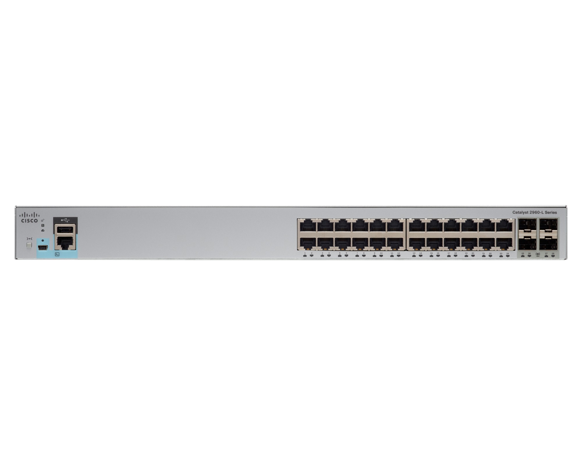 Cisco Catalyst 24 Ethernet 10/100/1000 ports – 4 dual-purpose SFP GigE ports Layer 2 managed Switch