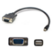 AddOn Networks MDISPORT2VGAMM3B-5PK video cable adapter 35.8" (0.91 m) Mini DisplayPort VGA (D-Sub) Black