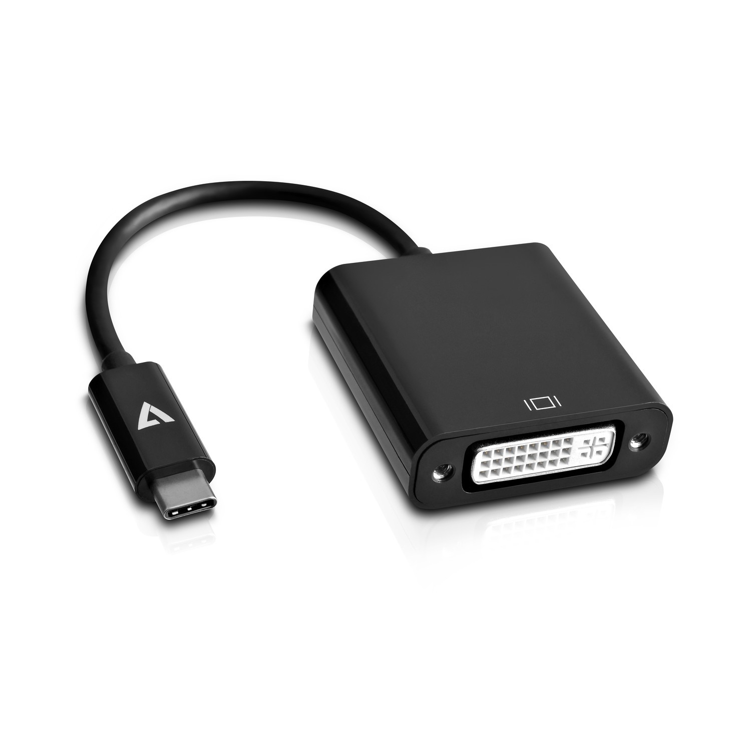 Image of V7 USB-C male to DVI-D female Adapter Black