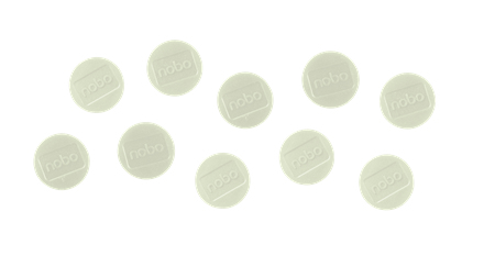Nobo Magnetic Whiteboard Magnets 10 pack 38mm Coloured Magnets