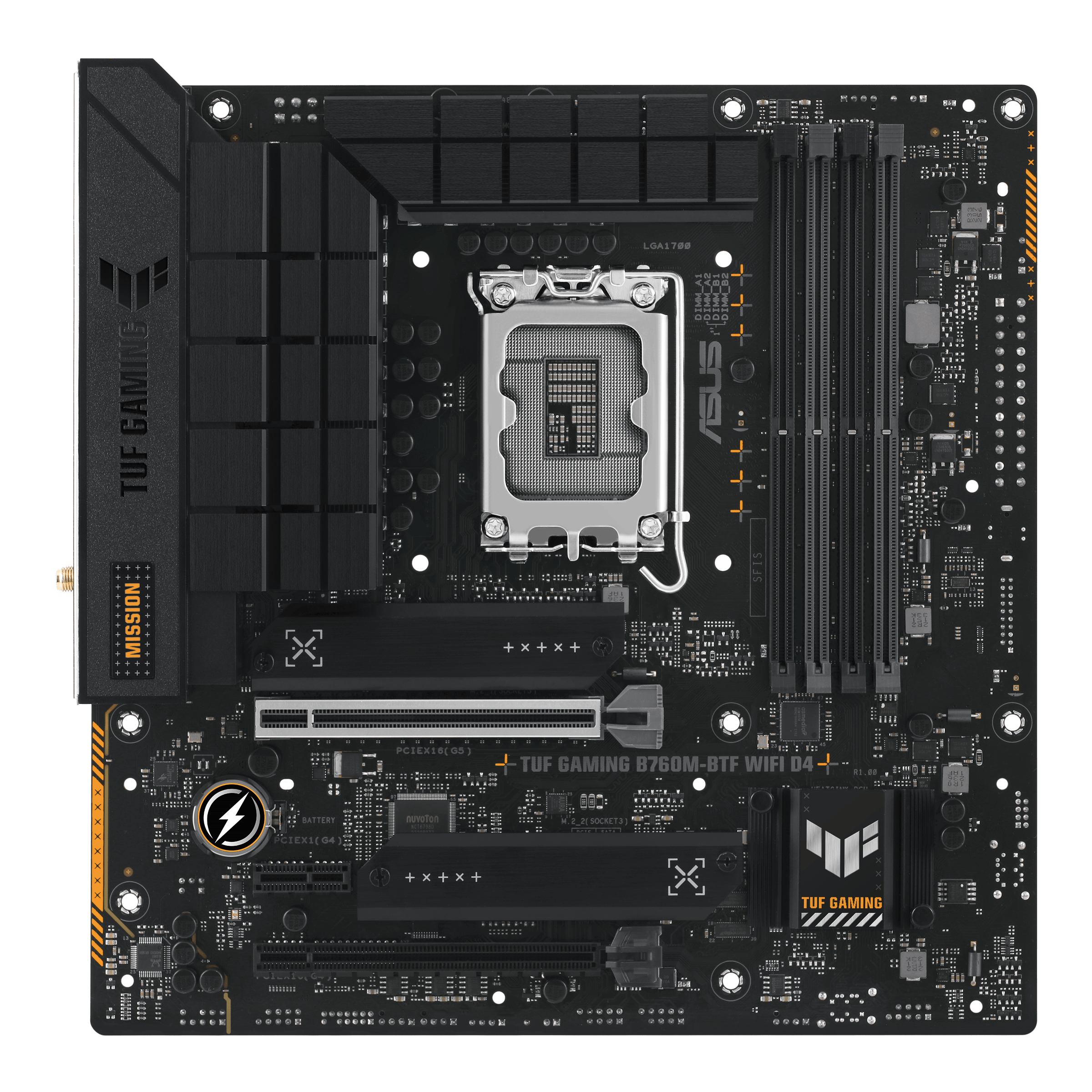 Image of ASUS TUF GAMING B760M-BTF WIFI D4 Intel B760 LGA 1700 micro ATX