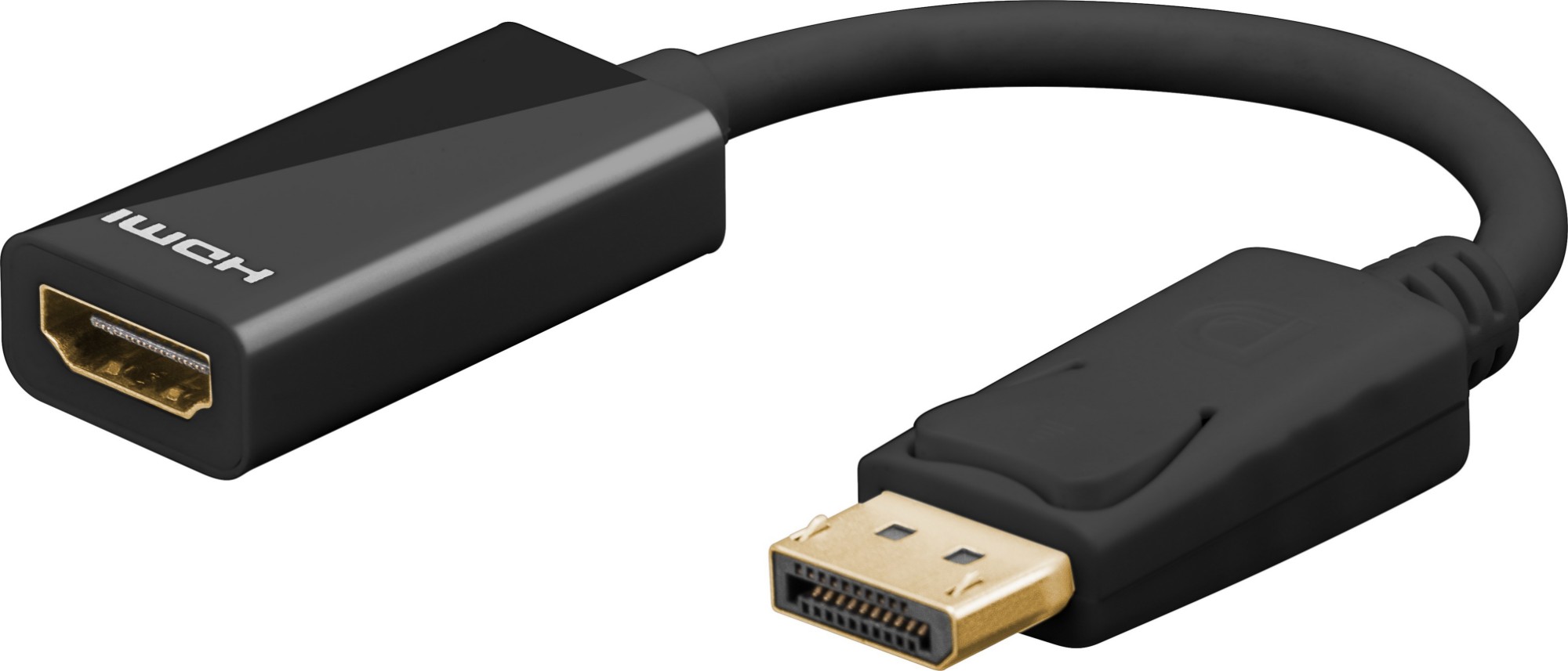 67881 GOOBAY DisplayPort to HDMI Adapter 0.1 m - Black