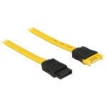 DeLOCK 0.7m 2xSATAIII SATA cable SATA 7-pin Black, Yellow