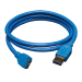 Tripp Lite U326-003 USB-kabel USB 3.2 Gen 1 (3.1 Gen 1) 0,91 m USB A Micro-USB B Blauw