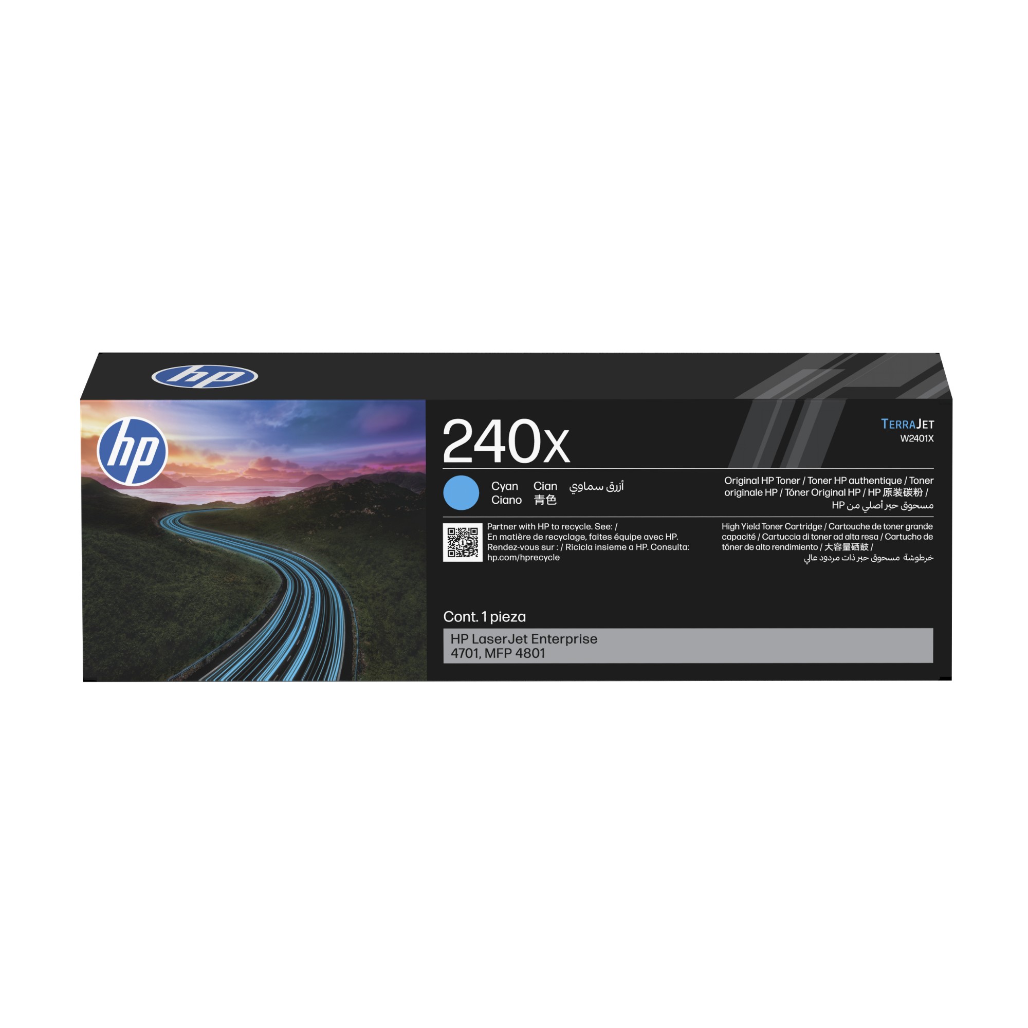 HP W2401X/240X Toner cartridge cyan high-capacity. 6.9K pages ISO/IEC