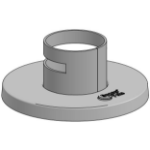 Ergonomic Solutions SP2-40mm pole mount -BLACK-