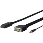 Vivolink PROHDMIVGA1 video cable adapter 1 m HDMI Type A (Standard) VGA (D-Sub) Black