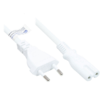 Alcasa P0370-W100 power cable White 10 m Power plug type C C7 coupler