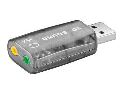 Photos - Sound Card Microconnect 68878 audio card 2.0 channels USB 
