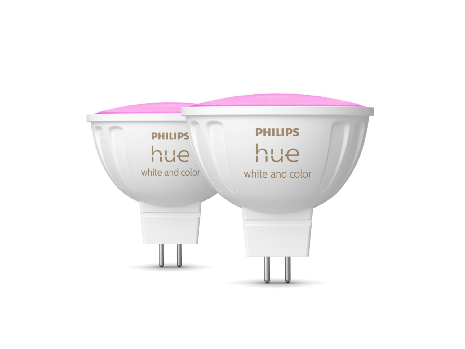 929003575302 PHILIPS White & Color Ambiance MR16 LED Lampe Doppelpack 2x400lm