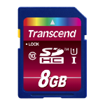 Transcend SD Card SDXC/SDHC Class 10 UHS-I 600x 8GB
