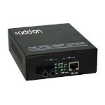 AddOn Networks 100Base-TX(RJ45) to 100Base-LX(ST), 1310nm network media converter 100 Mbit/s Single-mode Black