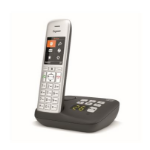 Gigaset CE 575 A Analog/DECT telephone Caller ID Black, Silver