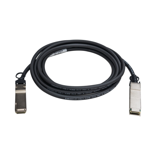 Photos - Cable (video, audio, USB) QNAP CAB-NIC40G30M-QSFP InfiniBand/fibre optic cable 3 m QSFP+ Black 