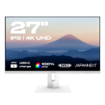 JAPANNEXT JN-IPS27UHDR-C65W-HSP-W computer monitor 68,6 cm (27") 3840 x 2160 Pixels 4K Ultra HD LED Wit