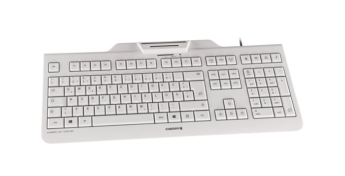 CHERRY KC 1000 SC keyboard USB QWERTY UK English Gray